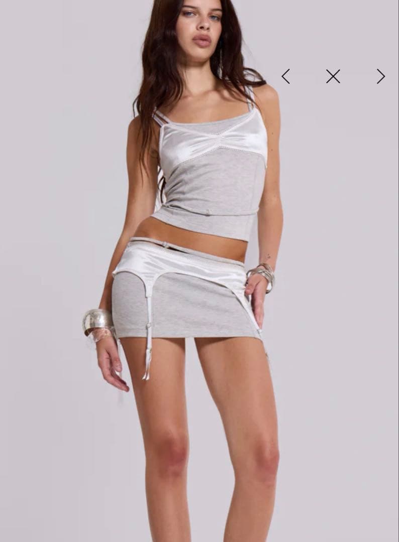 JADED LONDON ビスチェ付きキャミソール