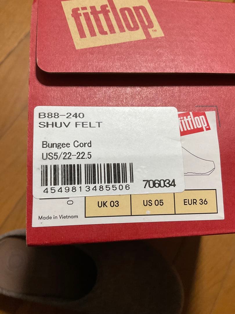 fitflopフィットフロップ シャビフェルト スリッポン サボ