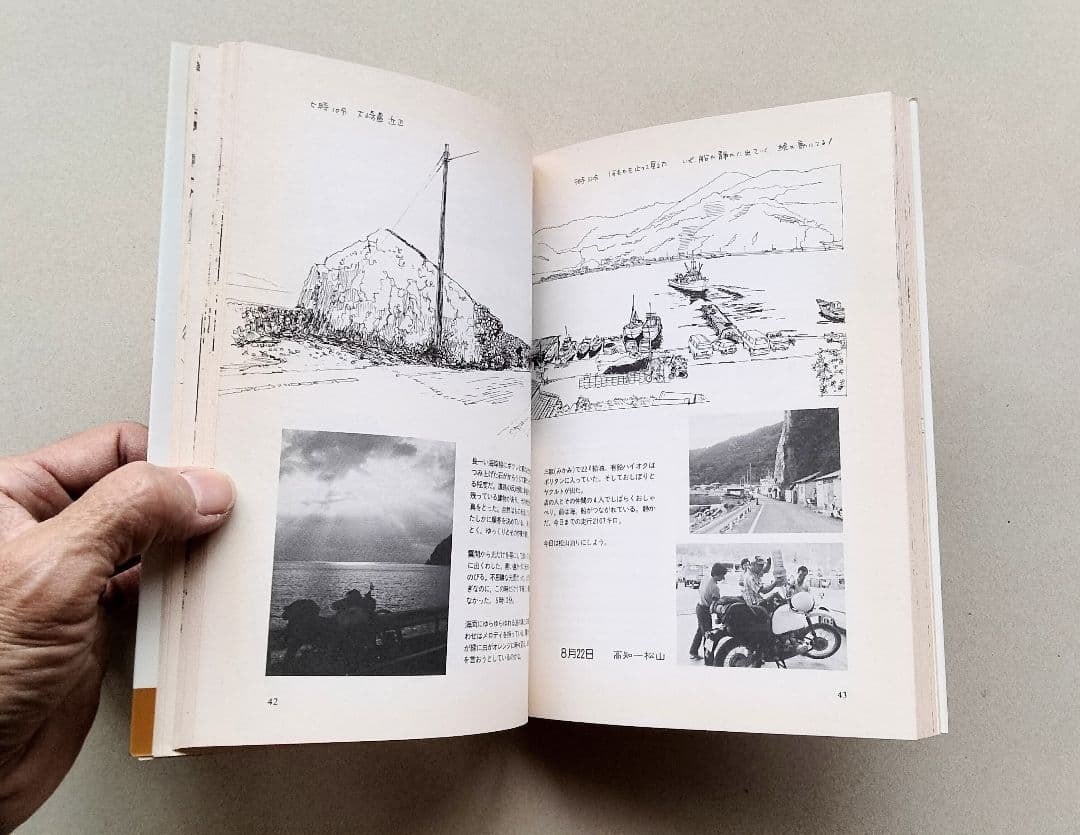 摺本好作スケッチ集　ぼくとバイクの二人ごと　日本一周ツーリング