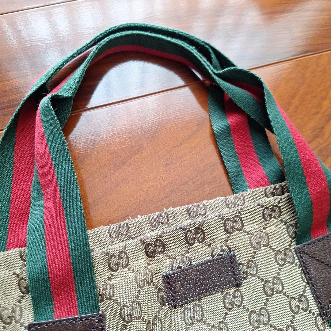 Gucci GGパターン トートバッグ 収納袋付き