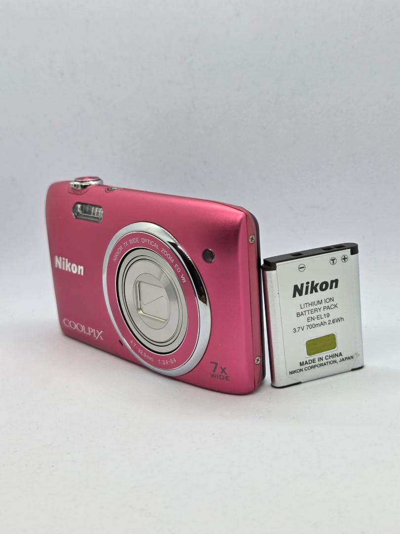 【美品】【スマホ転送OK】ニコン Nikon COOLPIX S3500 ピンク