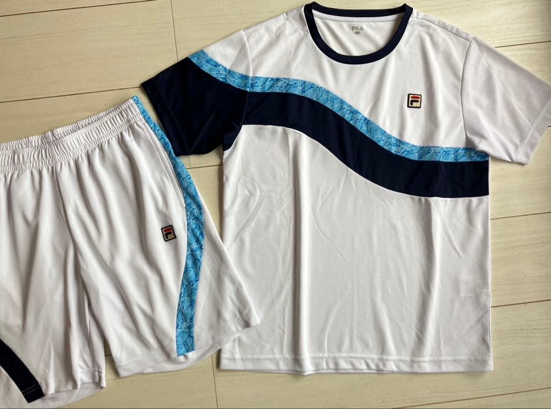 メンズM 美品 FILAフィラ テニスウェア上下セットアップ