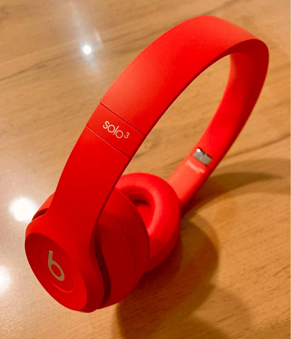 【週末限定セール！】beats solo 3ワイヤレス ヘッドホン　オレンジ