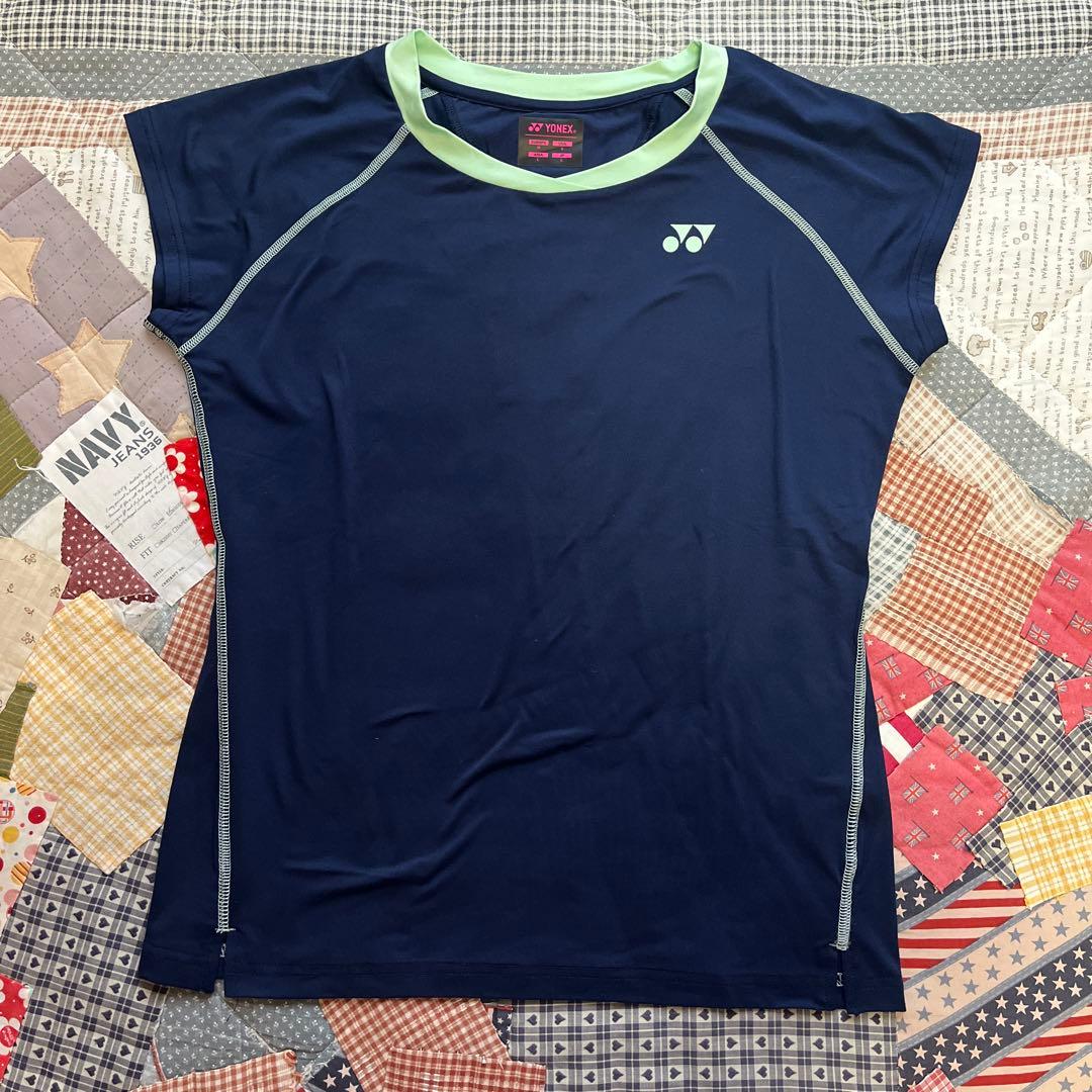 ヨネックス スカート付きトップス ネイビー/ミント