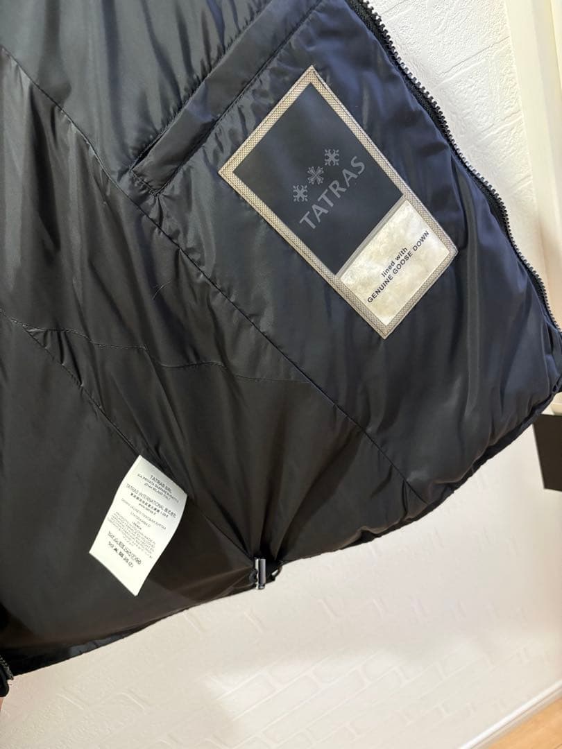 値下げ!LastChance!超美品！TATRAS人気ダウンコートポリテアマ黒