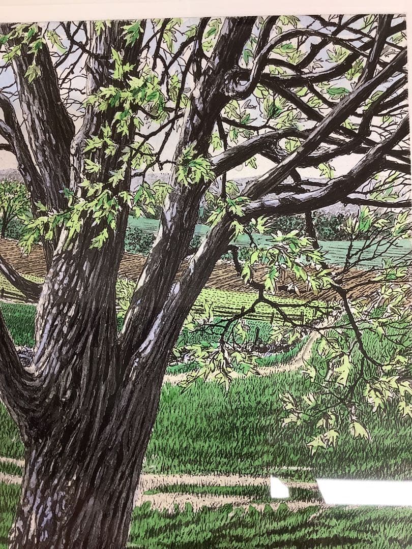 キャロル・コレット 「Spring Morning」 手彩色銅版画？