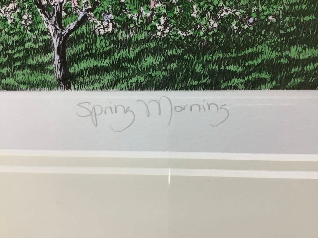 キャロル・コレット 「Spring Morning」 手彩色銅版画？