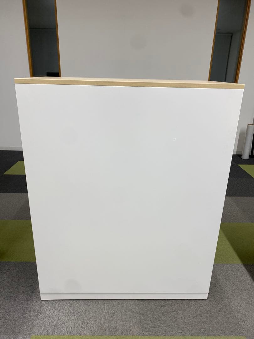 本日完全終了 内田洋行 収納棚 ラック キャビネット カウンター ホワイト