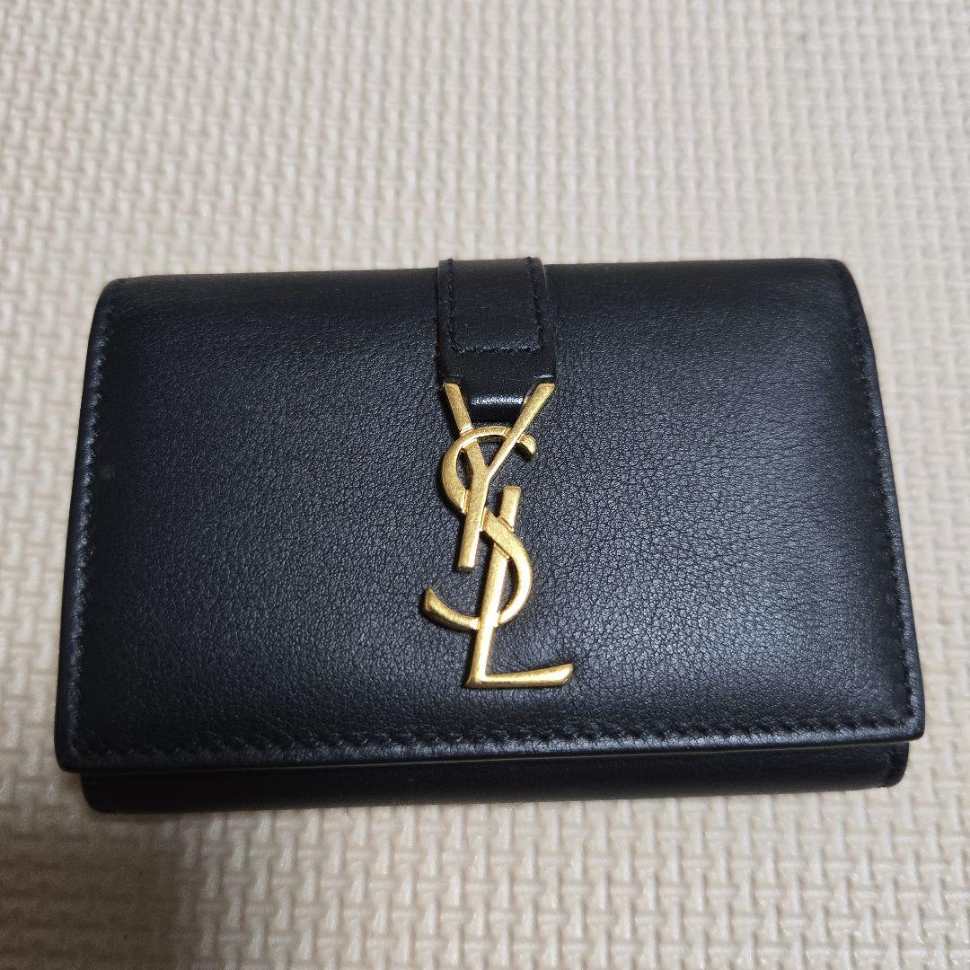 SAINT LAURENT ブラック レザー 6連キーケース