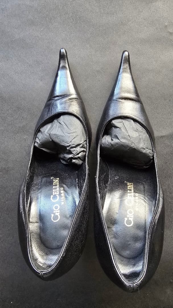 Gio CELLINI MILANO ミラノ購入ポインテッドトゥハイヒール黒