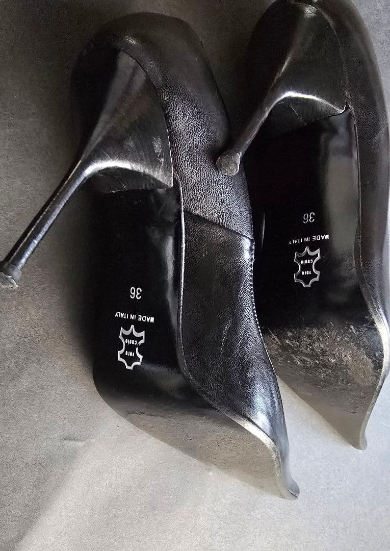 Gio CELLINI MILANO ミラノ購入ポインテッドトゥハイヒール黒