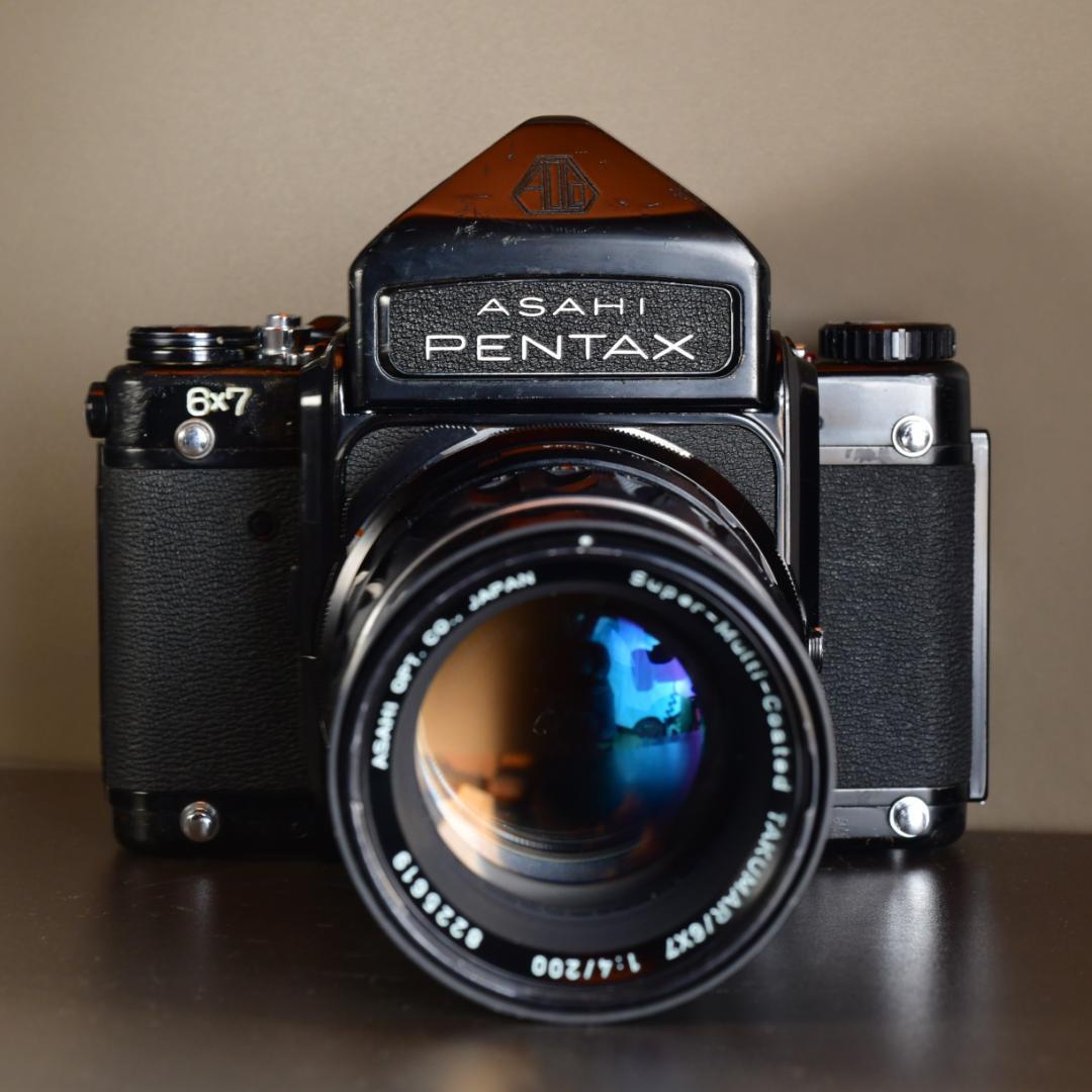 分解清掃・整備済み　PENTAX 67 ペンタックス 6×7 動作品レンズ付き⑭