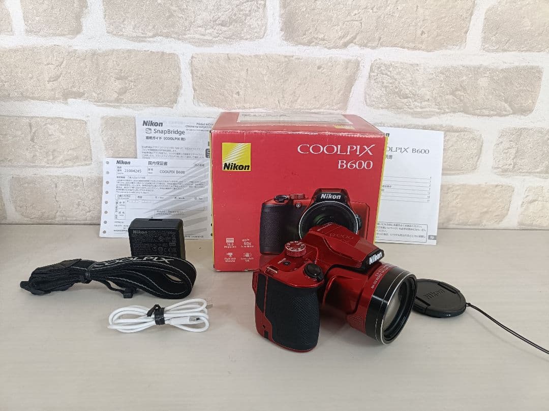【美品♪】Nikon COOLPIX B600 レッド