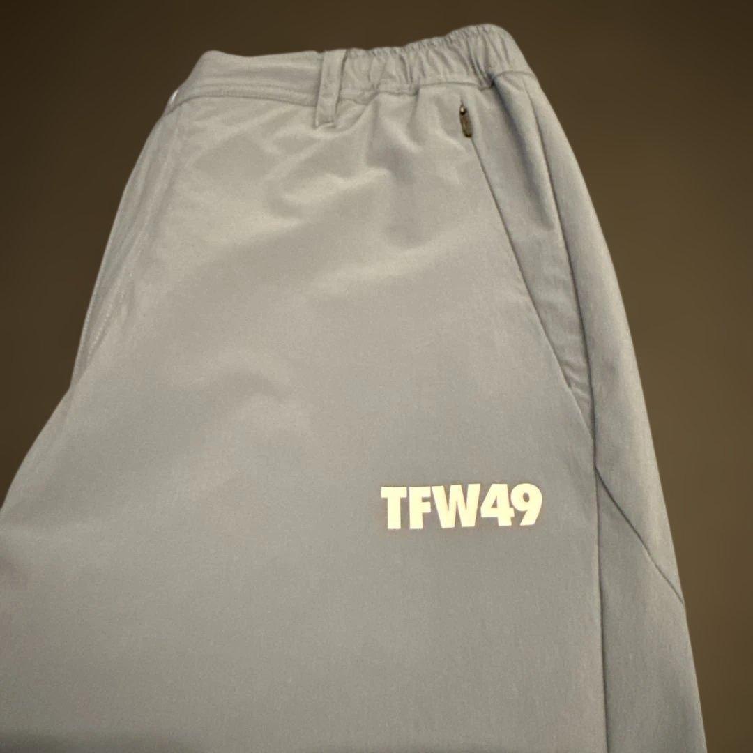 TFW49 ブルーグレー パンツ ジッパー付き裾