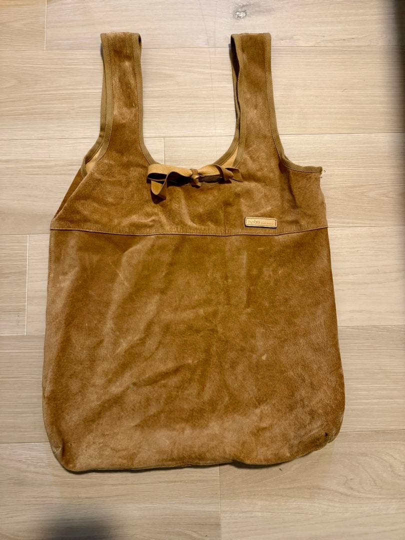 黒*人様 hobo スエード トートバッグ キャメル レザー ショルダー オーク