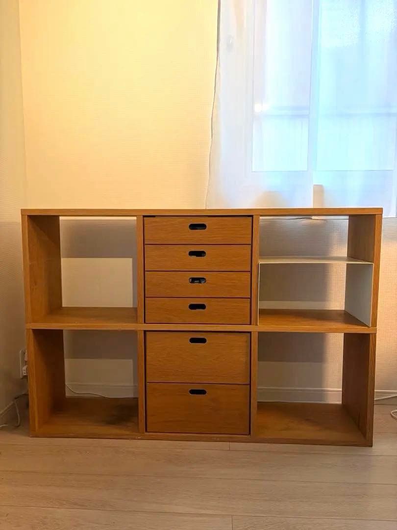 無印良品　スタッキングシェルフセット　３段×２列・オーク材