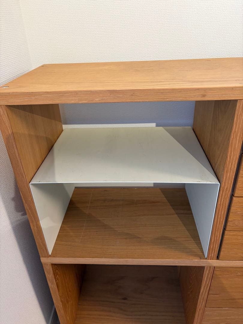 無印良品　スタッキングシェルフセット　３段×２列・オーク材