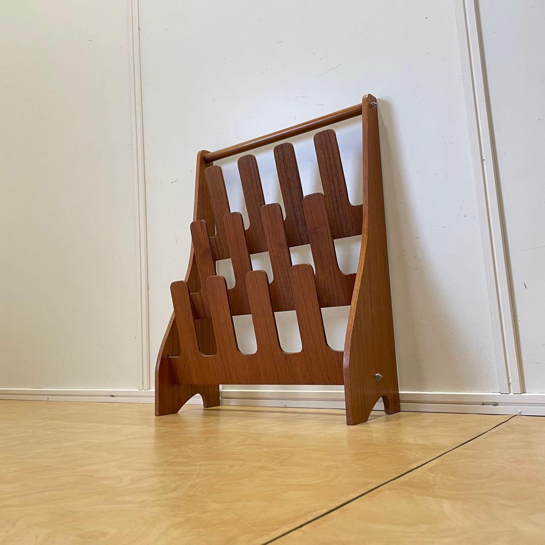 希少 ビンテージ サイトーウッド スリッパラック 6足 チーク材 北欧スタイル