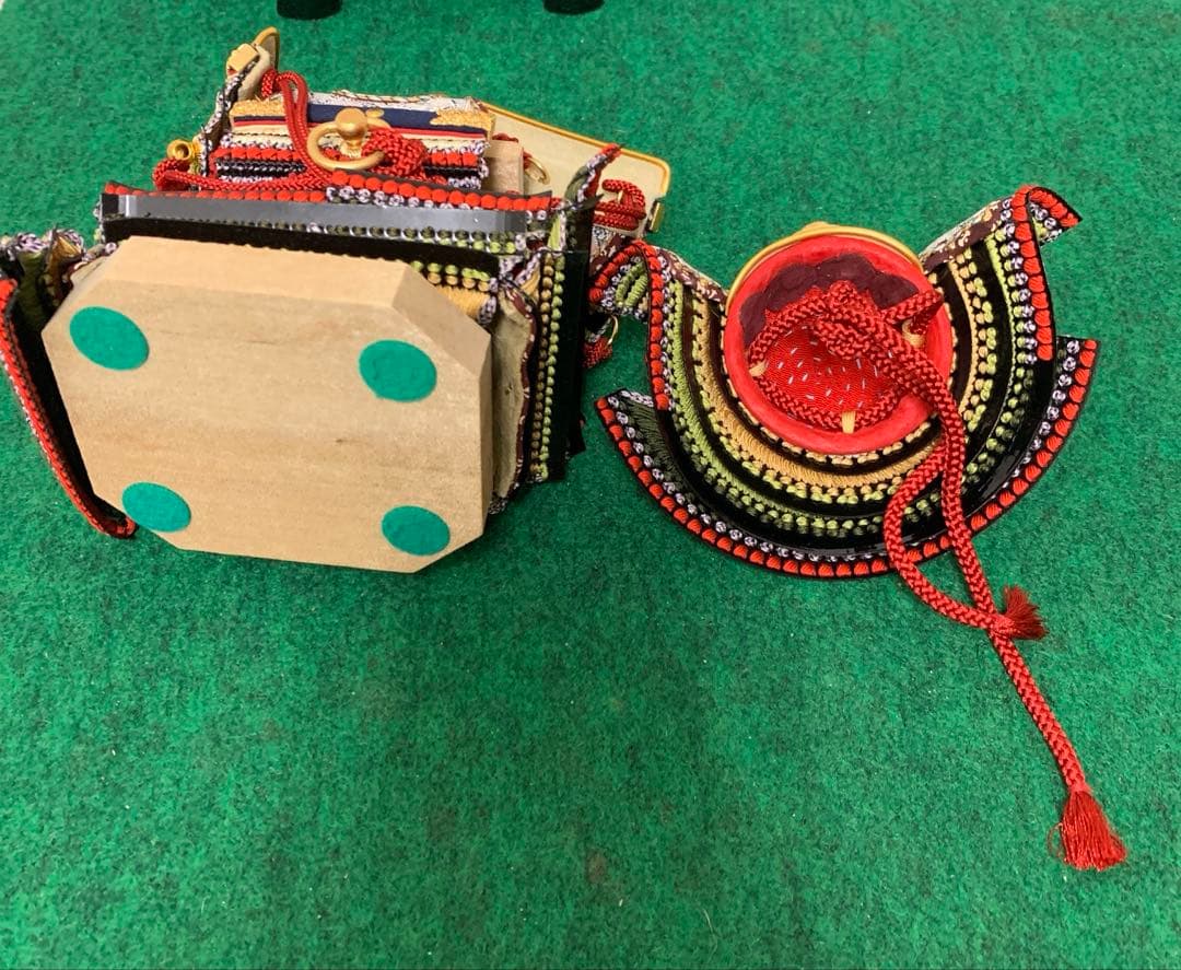 コンパクト　久月　萌黄裾濃威　1／6号　五月人形　卓上　ミニ　五月人形