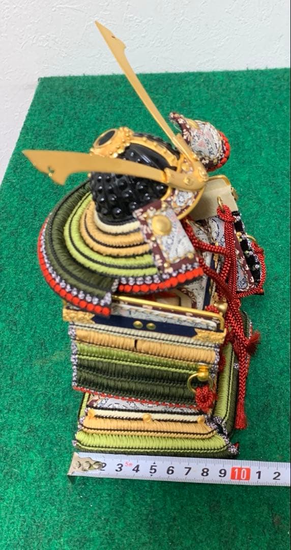 コンパクト　久月　萌黄裾濃威　1／6号　五月人形　卓上　ミニ　五月人形