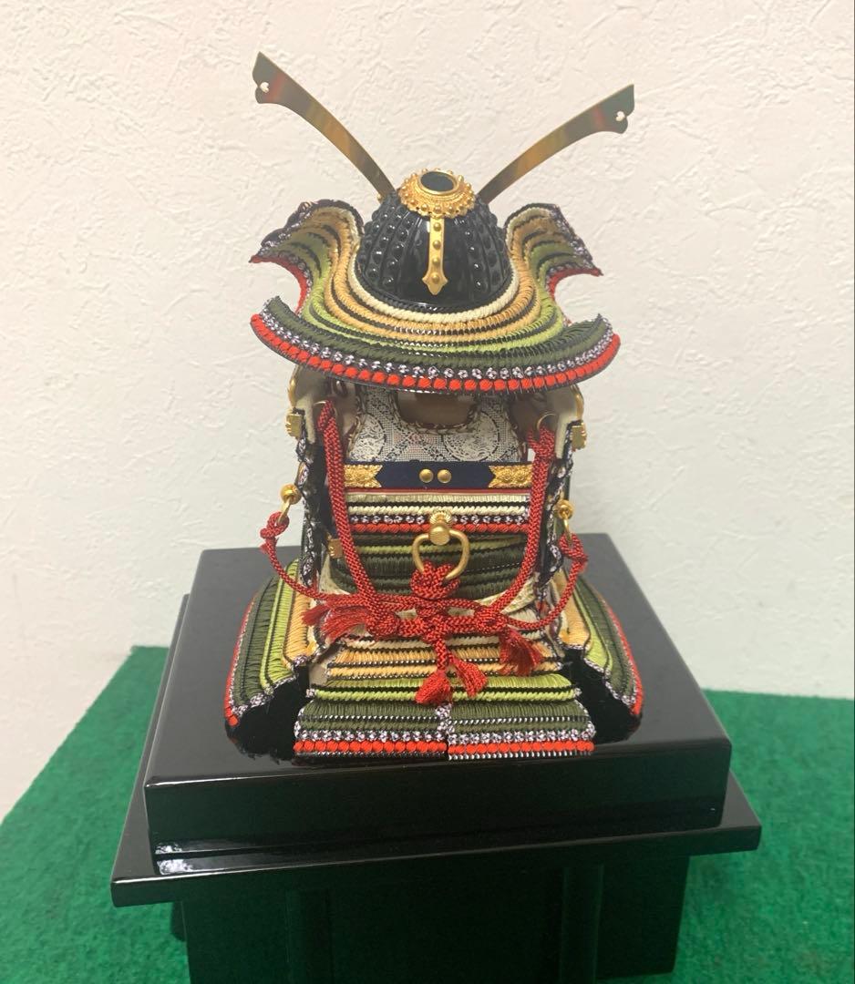 コンパクト　久月　萌黄裾濃威　1／6号　五月人形　卓上　ミニ　五月人形