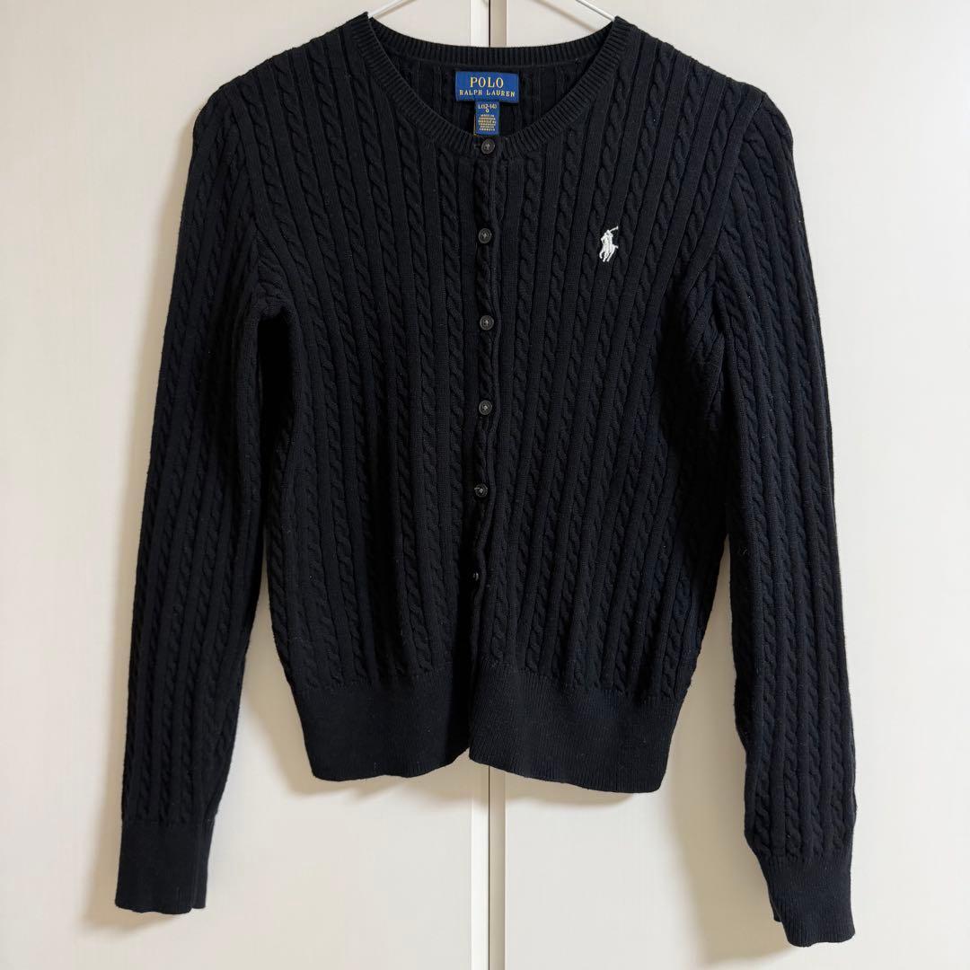 POLO RALPH LAUREN カーディガン キッズ L ブラック