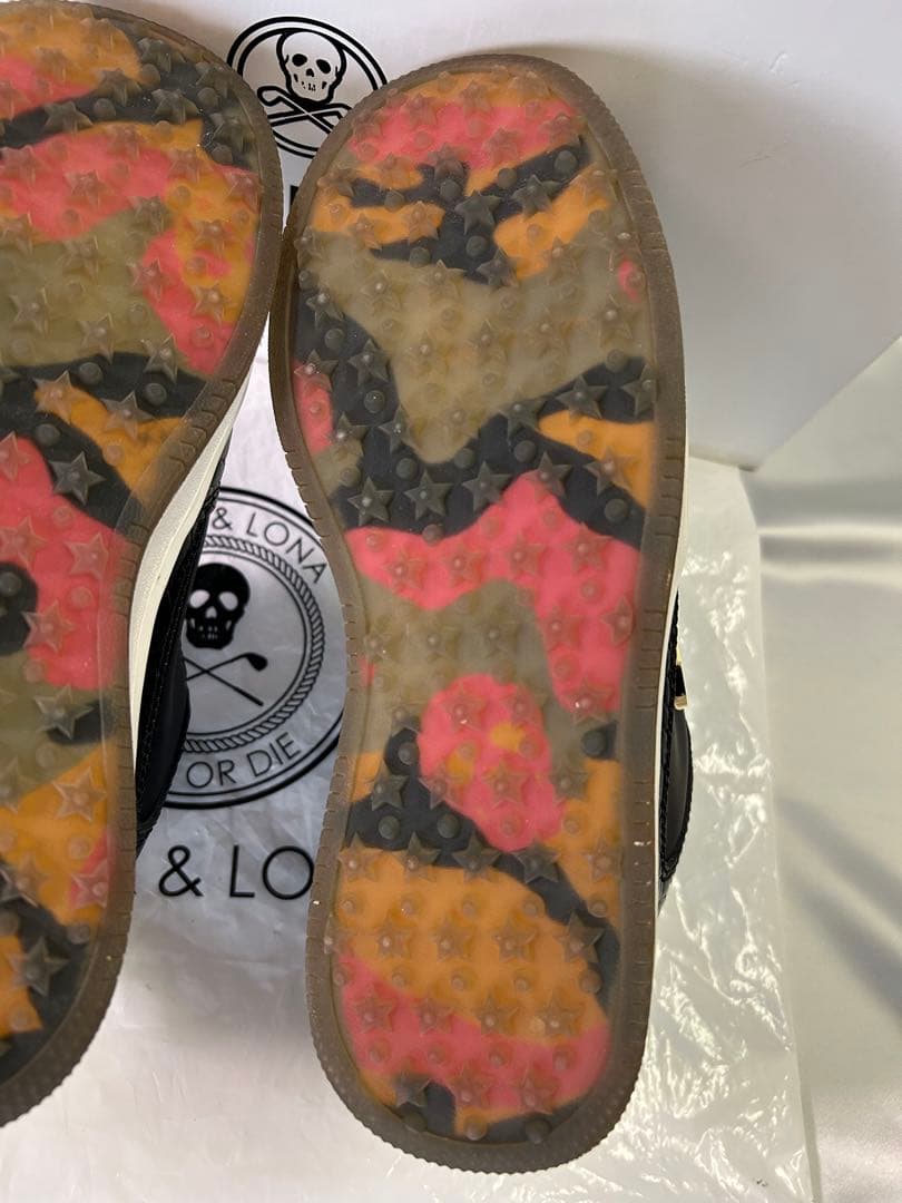 マークアンドロナ　MARK & LONA ゴルフシューズ　クロコダイル押し型