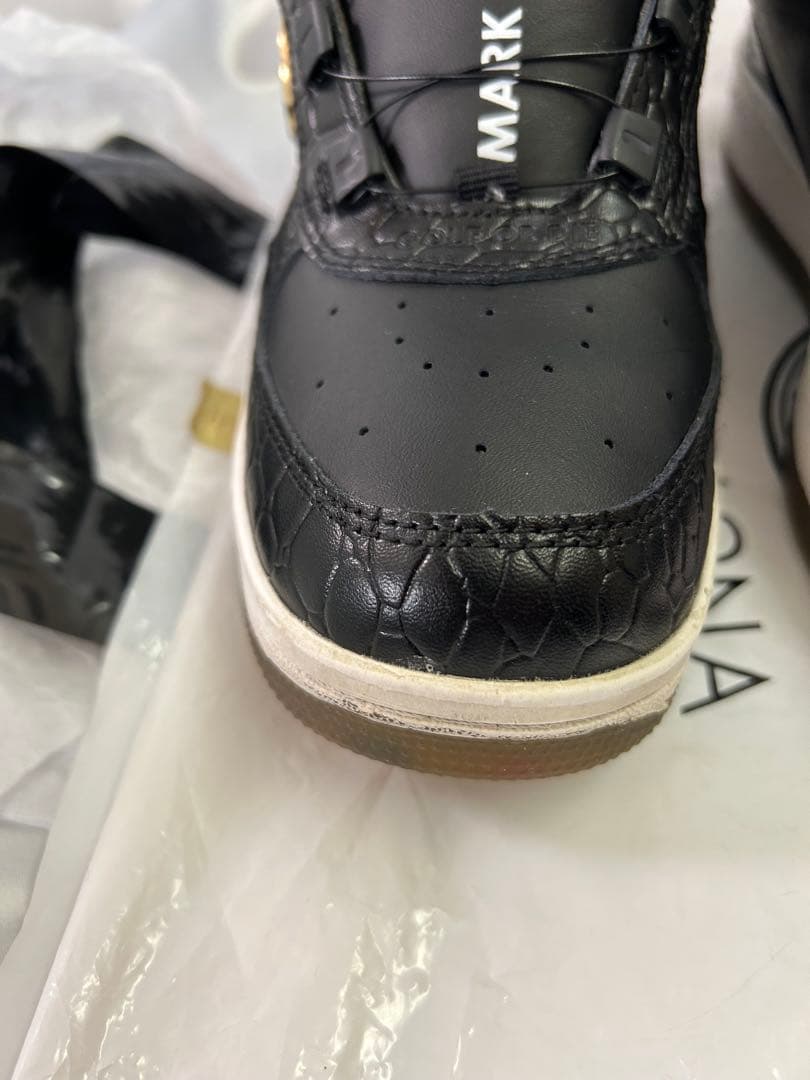 マークアンドロナ　MARK & LONA ゴルフシューズ　クロコダイル押し型