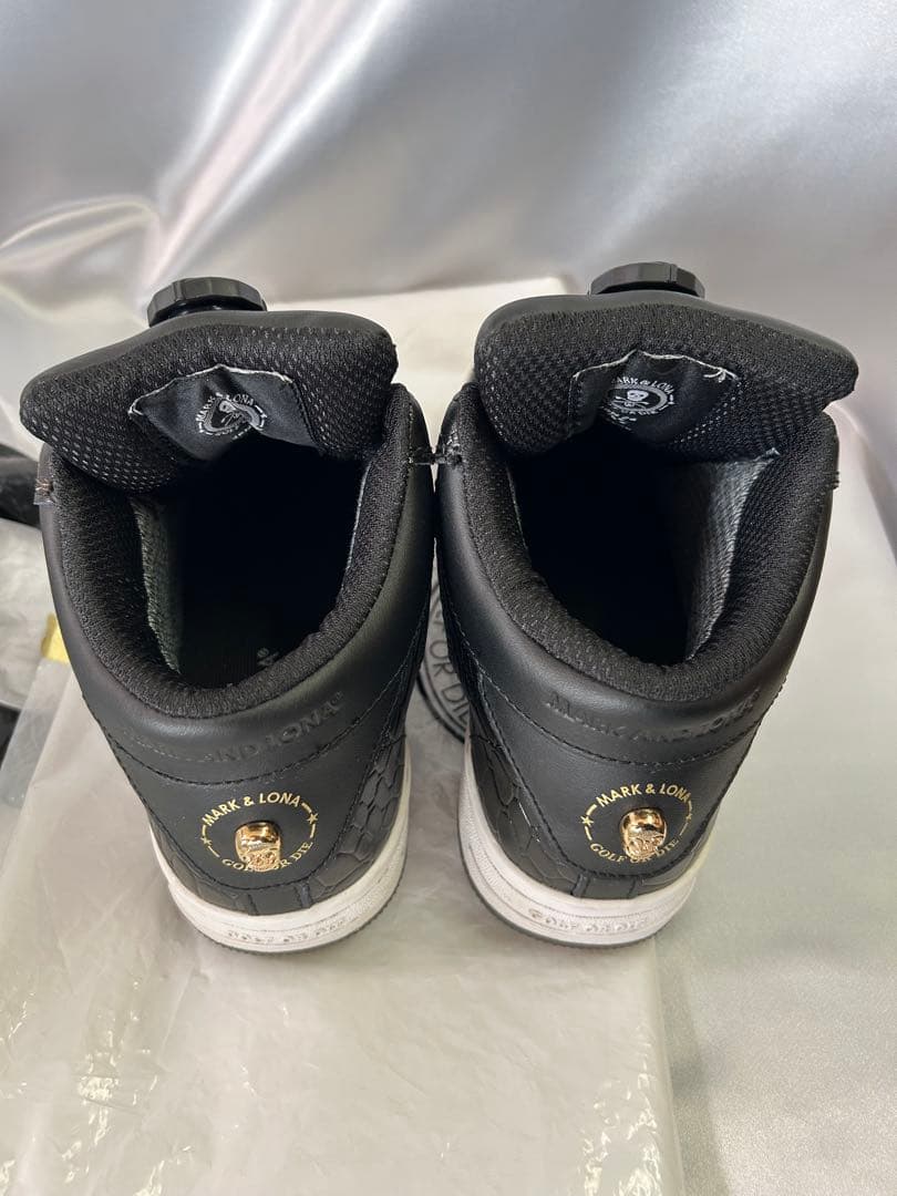 マークアンドロナ　MARK & LONA ゴルフシューズ　クロコダイル押し型