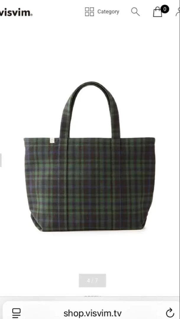 visvim UT.TOTE バッファローチェック　ビズビム　トートバッグ