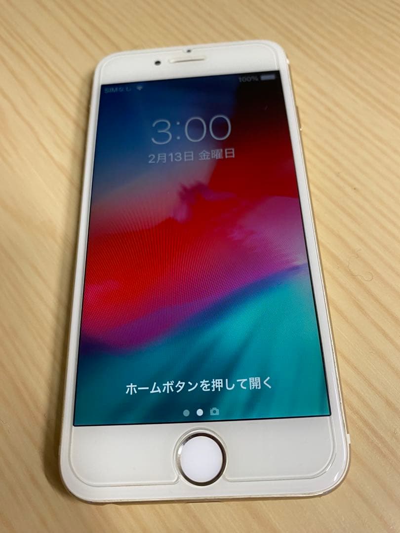 美品 iPhone6 ゴールド128GB バッテリー最大容量100%