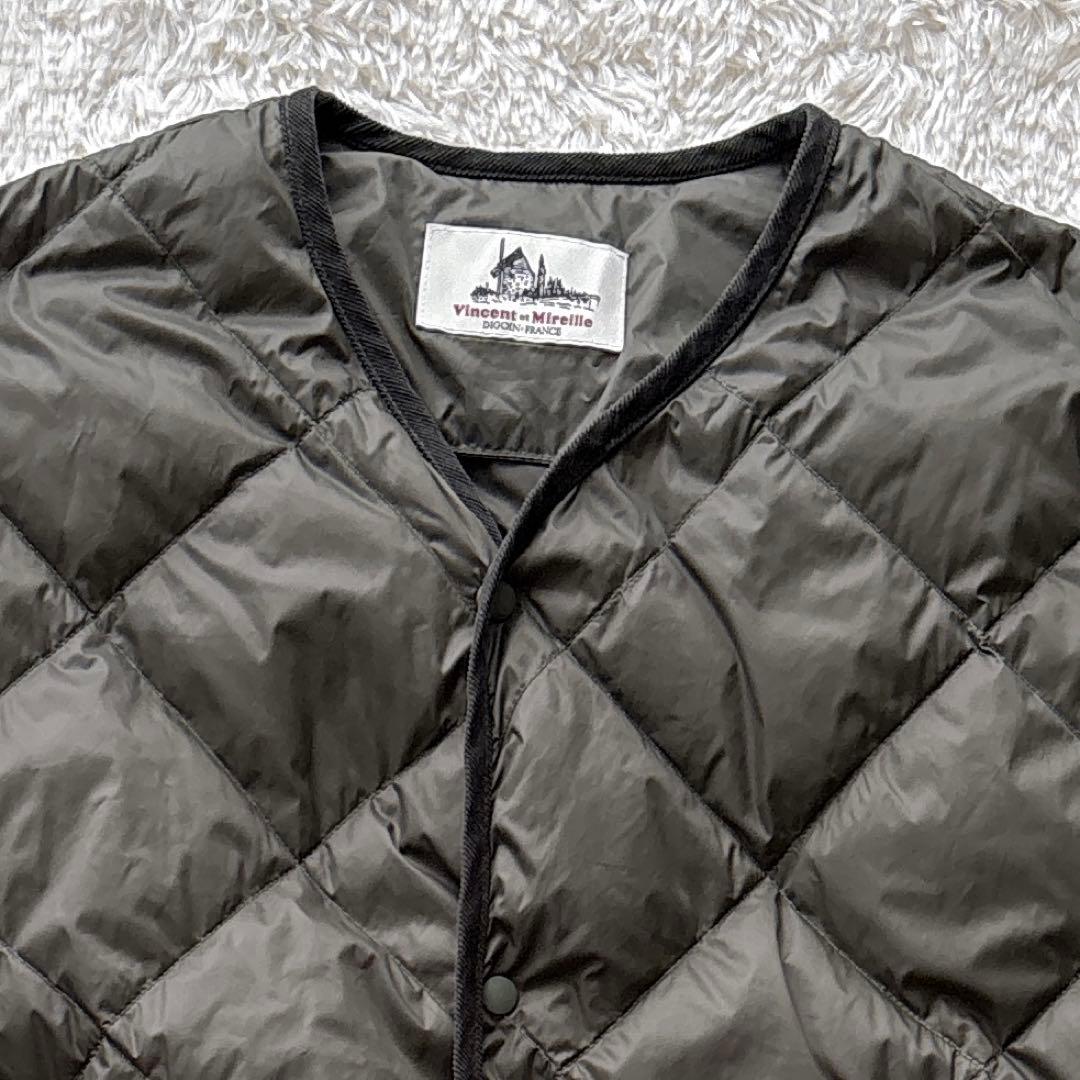 極美品 バンソンエミレイユ 洗える キルティング ダウンコート 3８　ゆったり