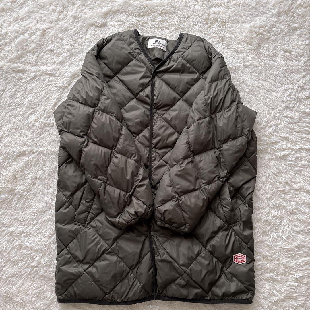 極美品 バンソンエミレイユ 洗える キルティング ダウンコート 3８　ゆったり