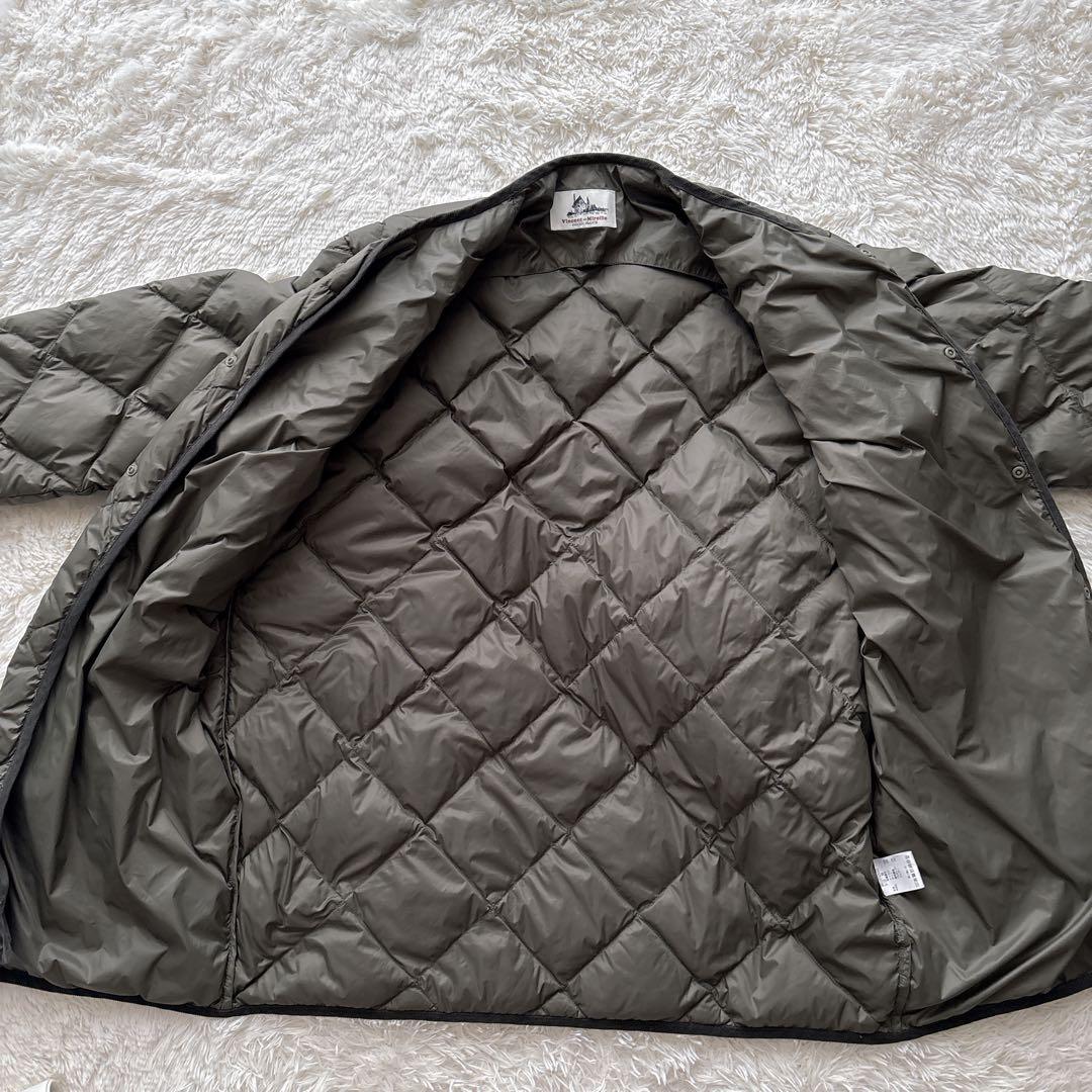 極美品 バンソンエミレイユ 洗える キルティング ダウンコート 3８　ゆったり