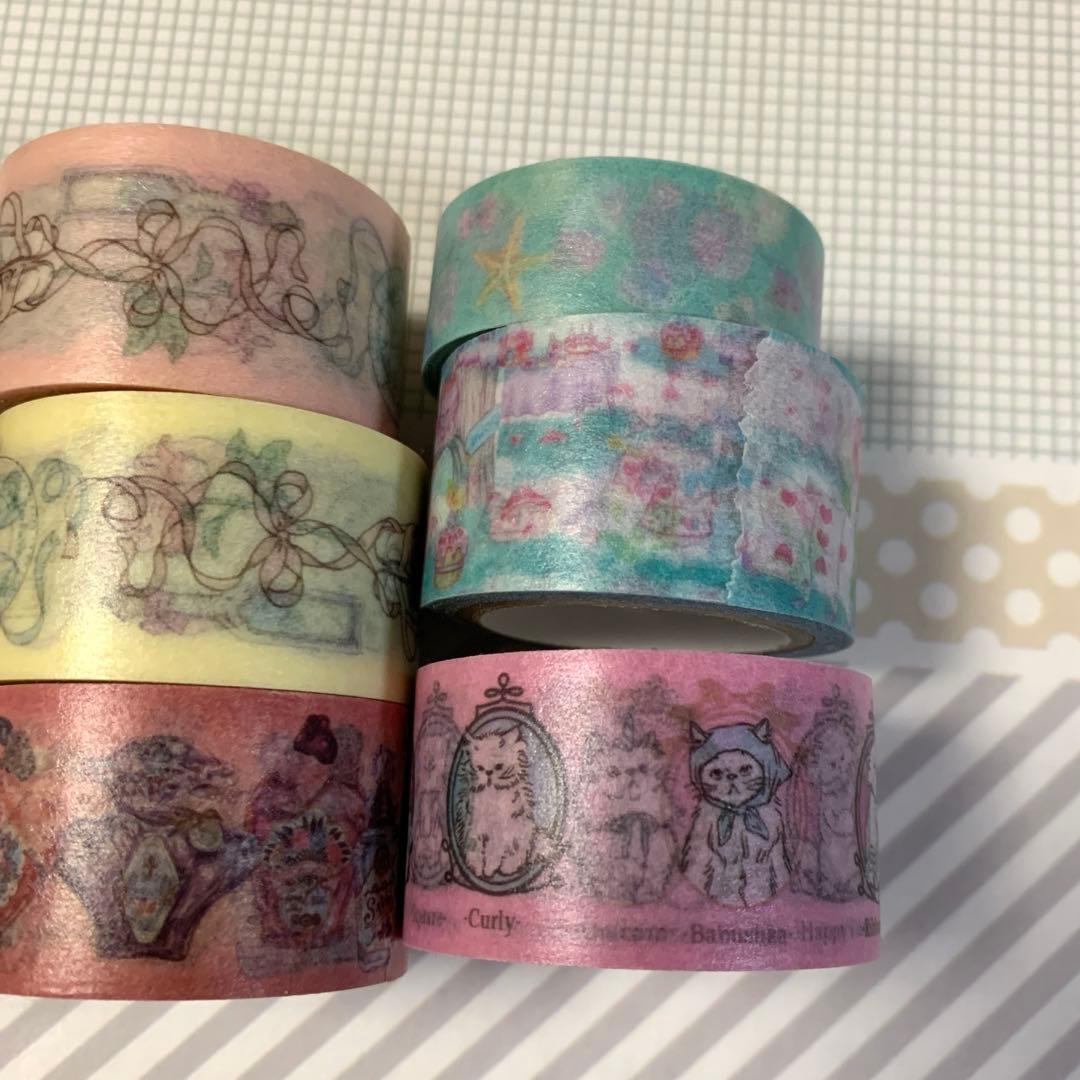 作家系もの9本マスキングテープ　セット　オカッパラバー様今井キラ様など