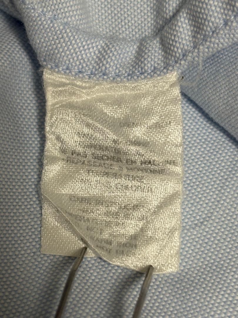 CHANEL ライトブルー ボタンダウンシャツ