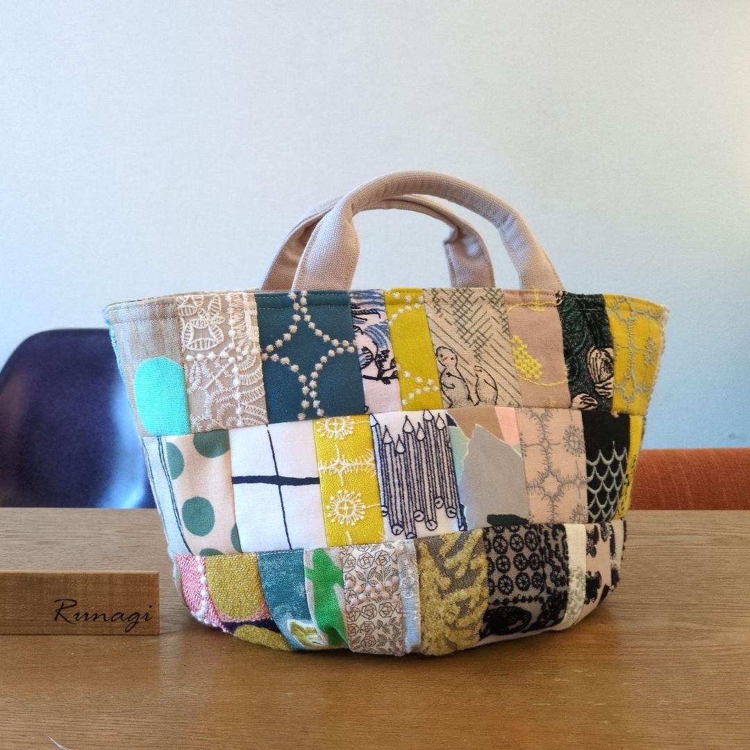 パッチワーク マルシェバッグ＊ミナペルホネン