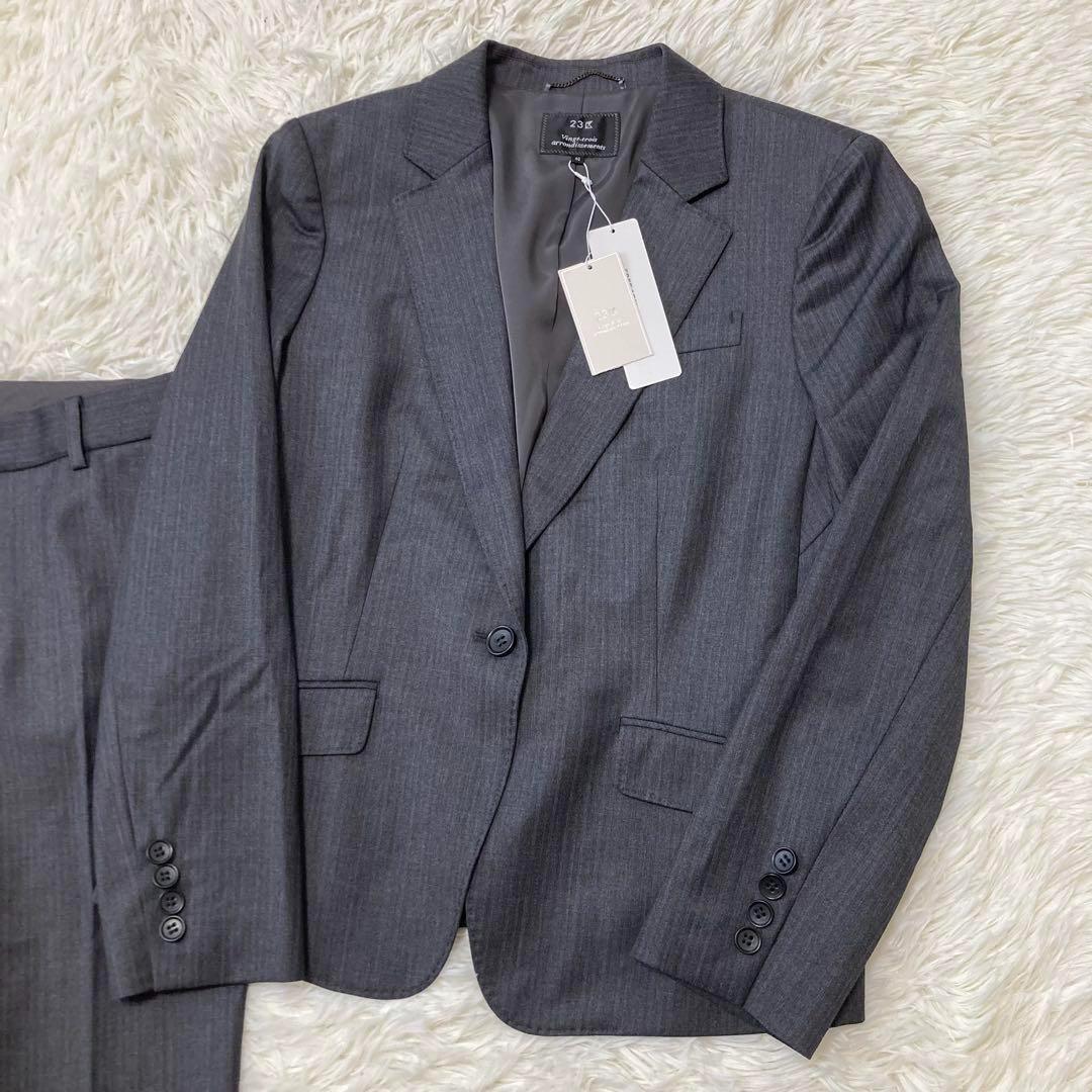 23区♡新品タグ付き　スーツ　ストライプ　パンツ　大きいサイズ