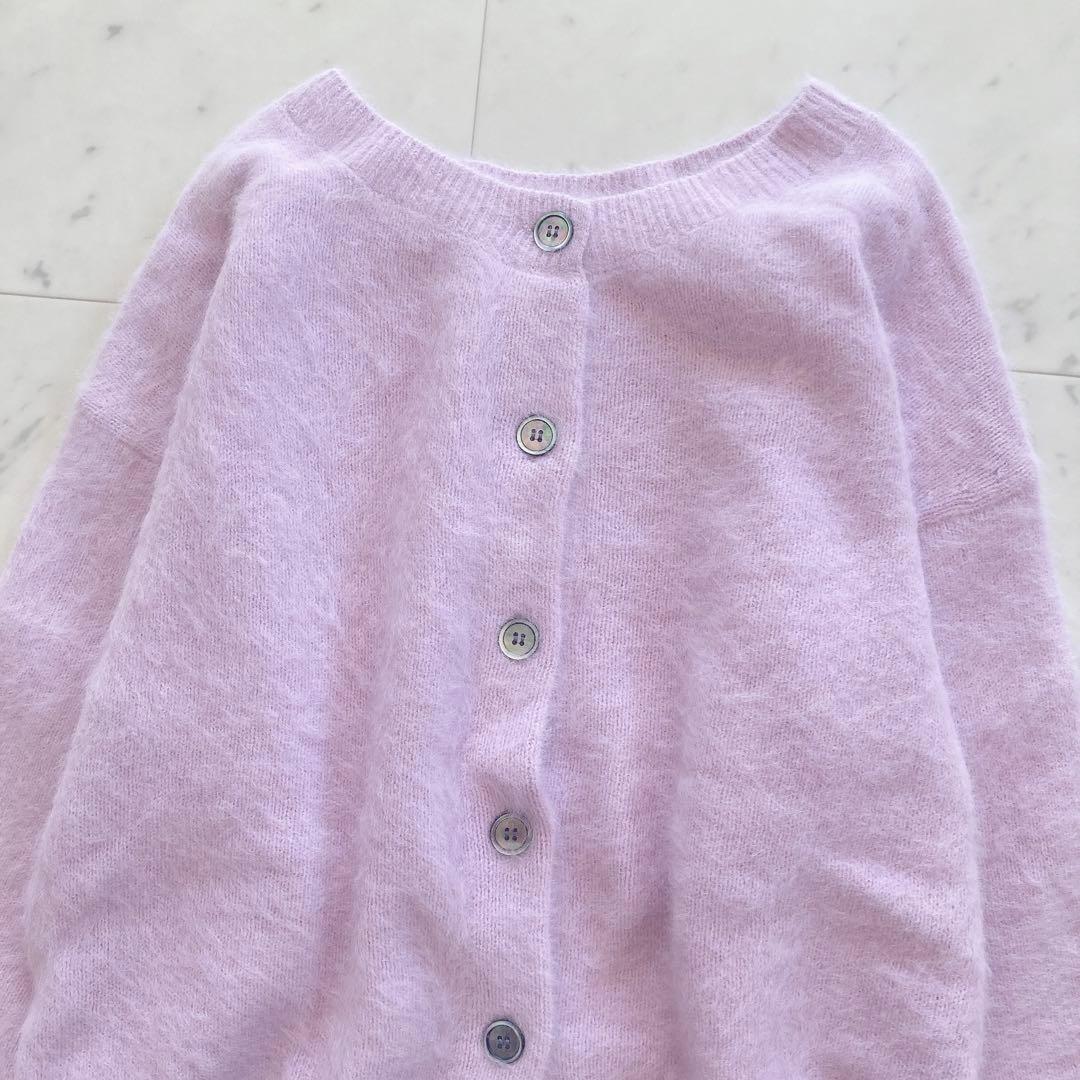 極美品　ラウンジドレス　FURカシミヤ2WAYニット　ふわふわ　カーディガン