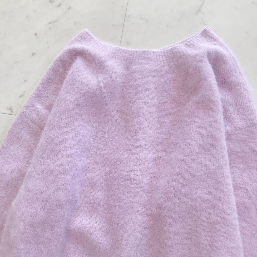 極美品　ラウンジドレス　FURカシミヤ2WAYニット　ふわふわ　カーディガン