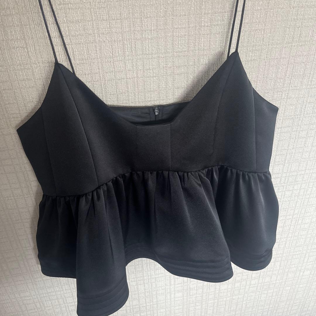 MACHATT サテンフレアキャミソール