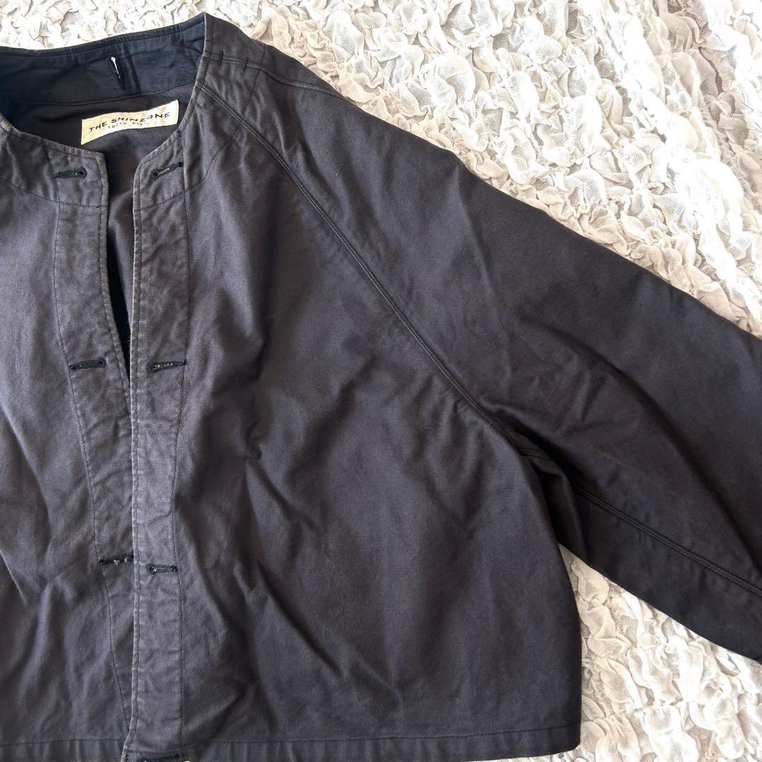 美品　シンゾーン モーターサイクルジャケット　ノーカラー　ヴィンテージ