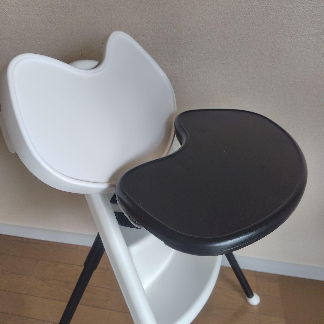 BABYBJÖRN ハイチェア ホワイト　ハーネス付き