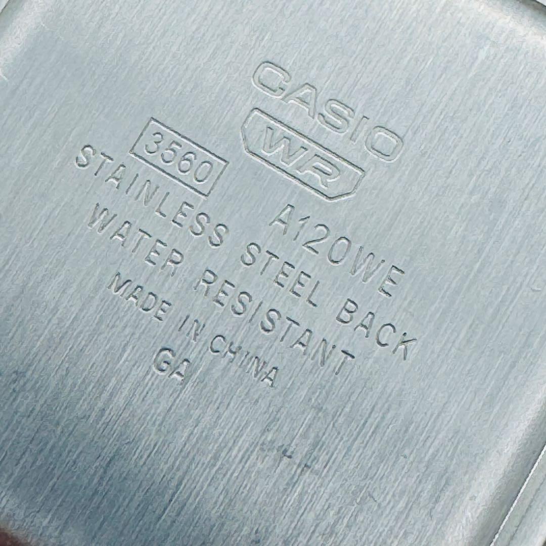CASIO A120WE チープカシオ　 ガンメタリック【反転液晶】