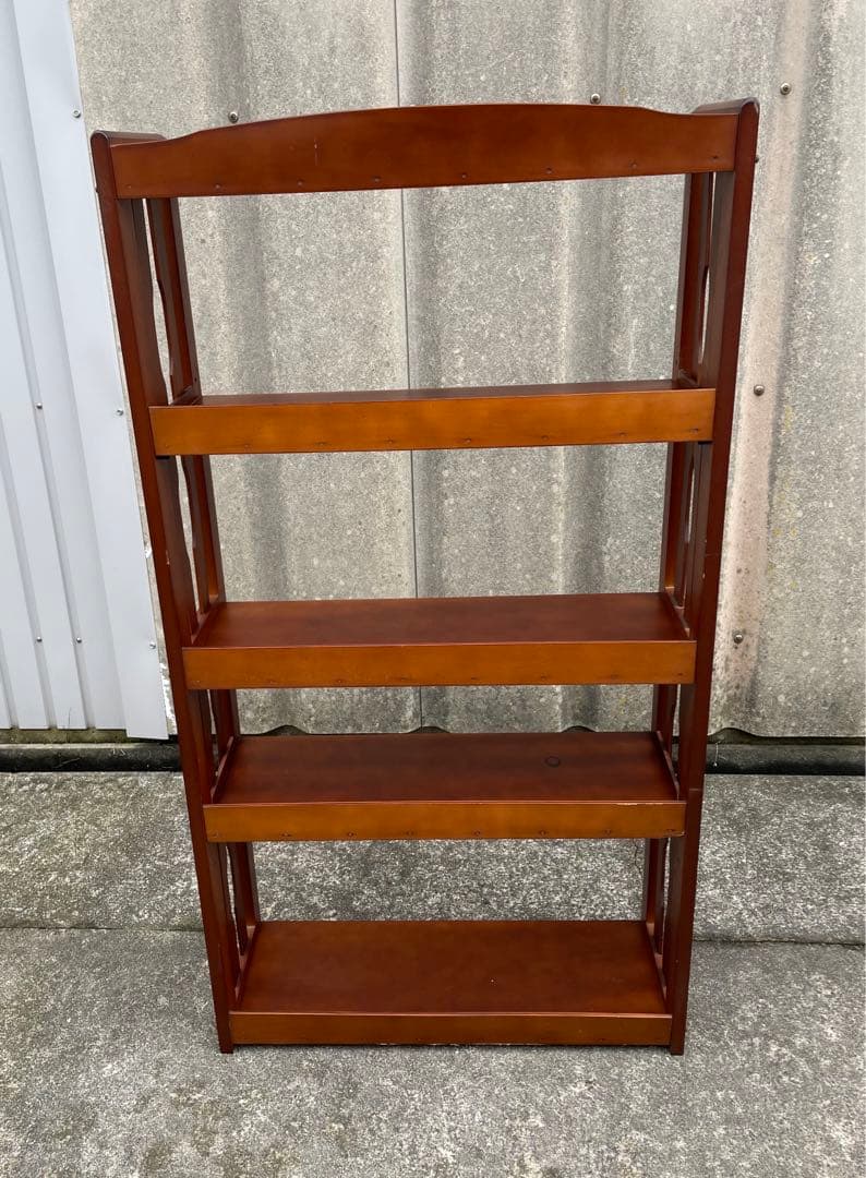 稀少/古道具/昭和レトロ/クレセン/木製/無垢材/本棚/飾り棚/収納棚/店舗什器