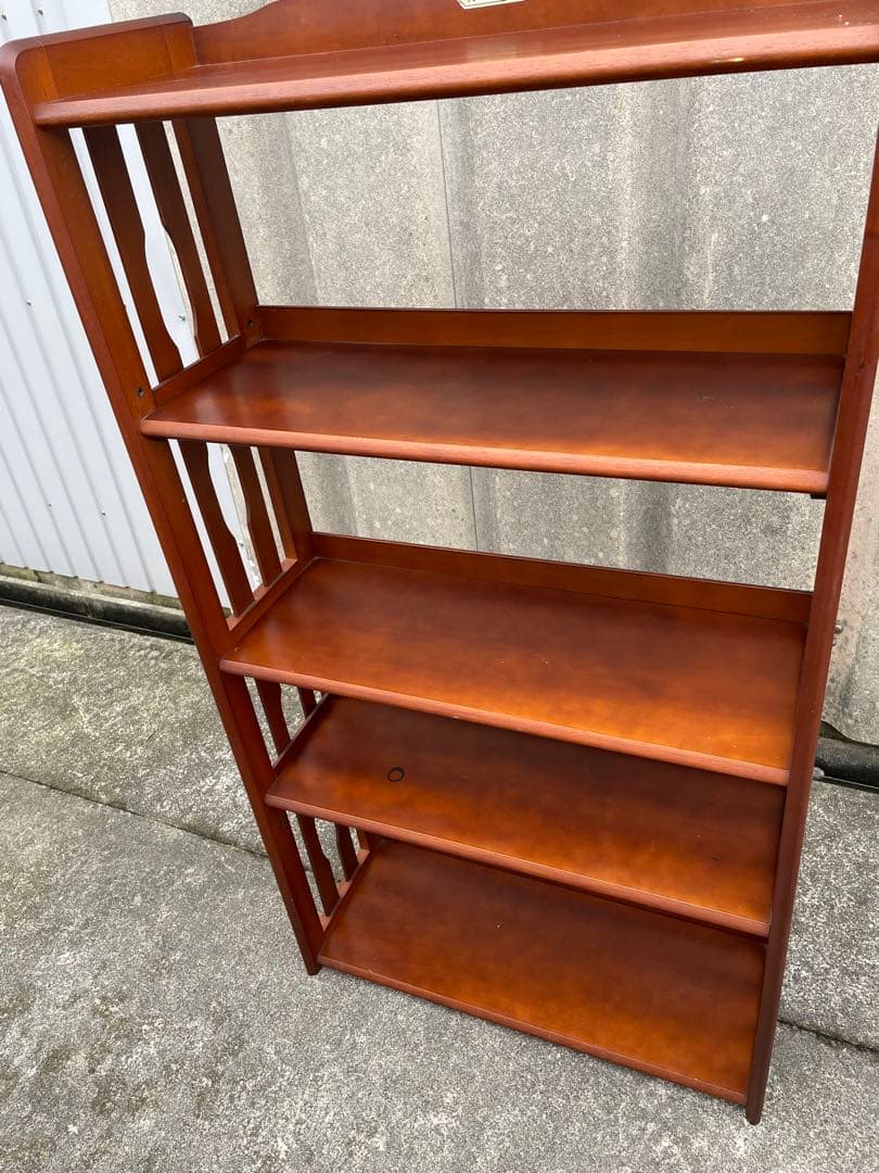 稀少/古道具/昭和レトロ/クレセン/木製/無垢材/本棚/飾り棚/収納棚/店舗什器