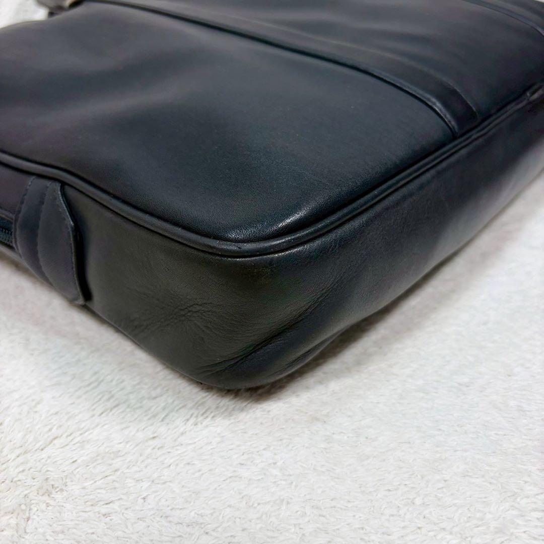 【美品✨】コーチ ハンドバッグ ビジネスバッグ オールレザー 黒　通勤　A4