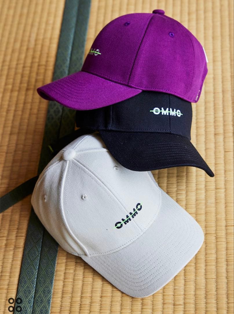 OMMO ロゴキャップ　ブラック
