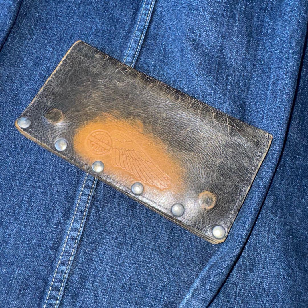 ハーレーダビッドソン WINGロゴ トラッカーウォレット ビンテージ 茶芯