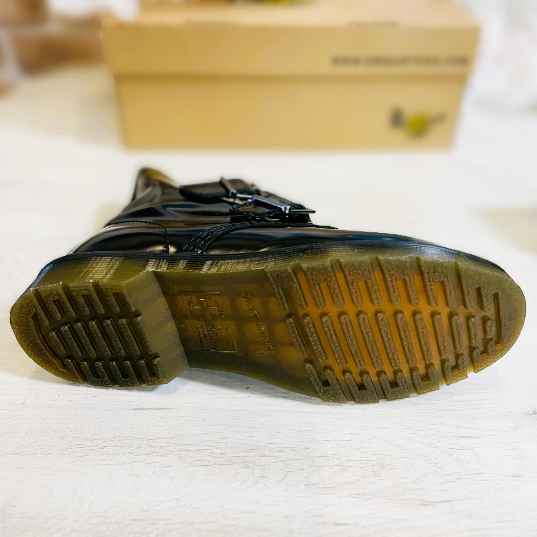 【極美品】ドクターマーチン BLAKE ベルテッドブーツ BLACK 24cm